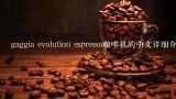 gaggia evolution espresso咖啡机的中文详细介绍和,商用咖啡机如何选