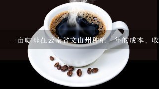 一亩咖啡在云南省文山州种植一年的成本、收益是多少