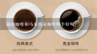 越南咖啡和马来西亚咖啡哪个好喝？